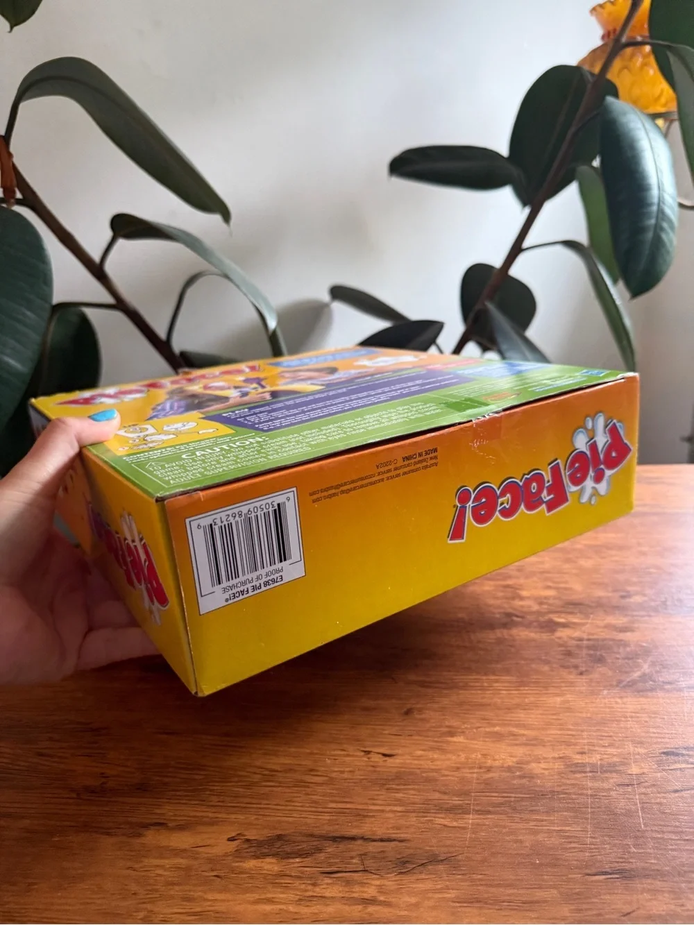 Hasbro Pie Face! Game - Yellow and Purple Box